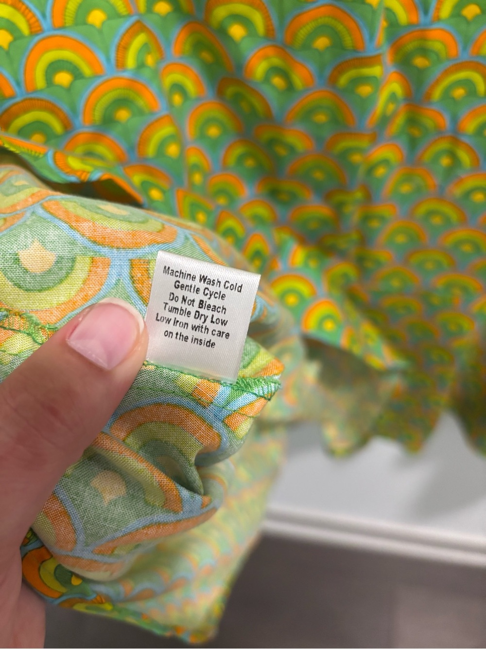 UNCLE FRANK LIME OVER THE RAINBOW DRESS, size S - Picture 8 of 8